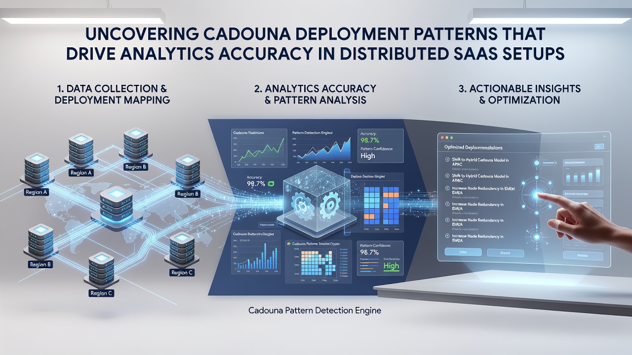 Screenshot of analytics dashboard displaying deployment pattern impact on metric consistency in a SaaS environment